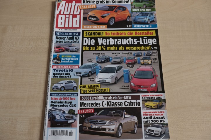 Deckblatt Auto Bild (36/2008)